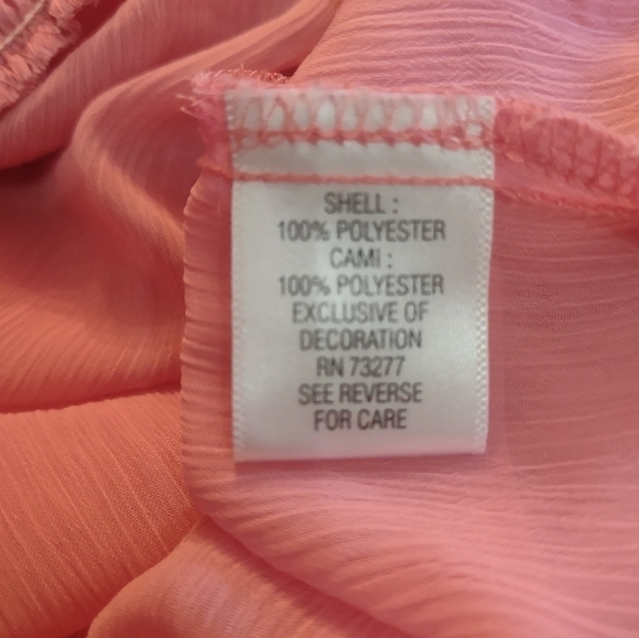 Apt 9 women's size large pink blouse shirt top - Picture 7 of 7